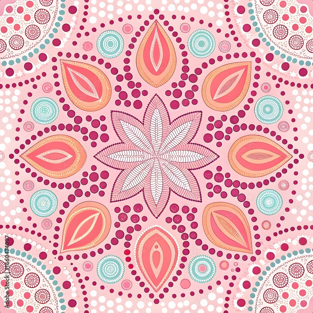Naklejka premium Seamless floral vector pattern with ornate flowers and spring nature illustration