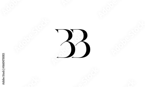 BB initial letters, monogram logo