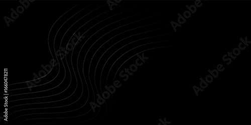 Vector abstract background design. Modern wavy line pattern in monochrome colors. Premium stripe texture for banner, business simple
