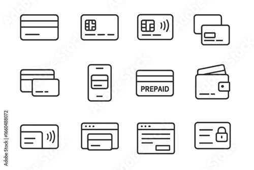 Icons terminal digital icon payment vector online card system insert credit swipe