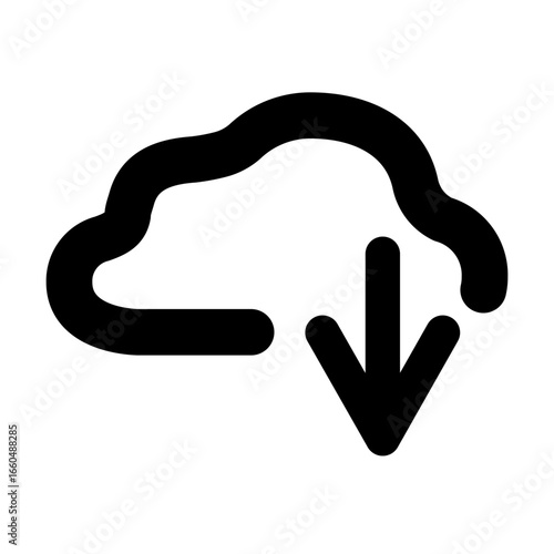 Icon-Download cloud-Outline