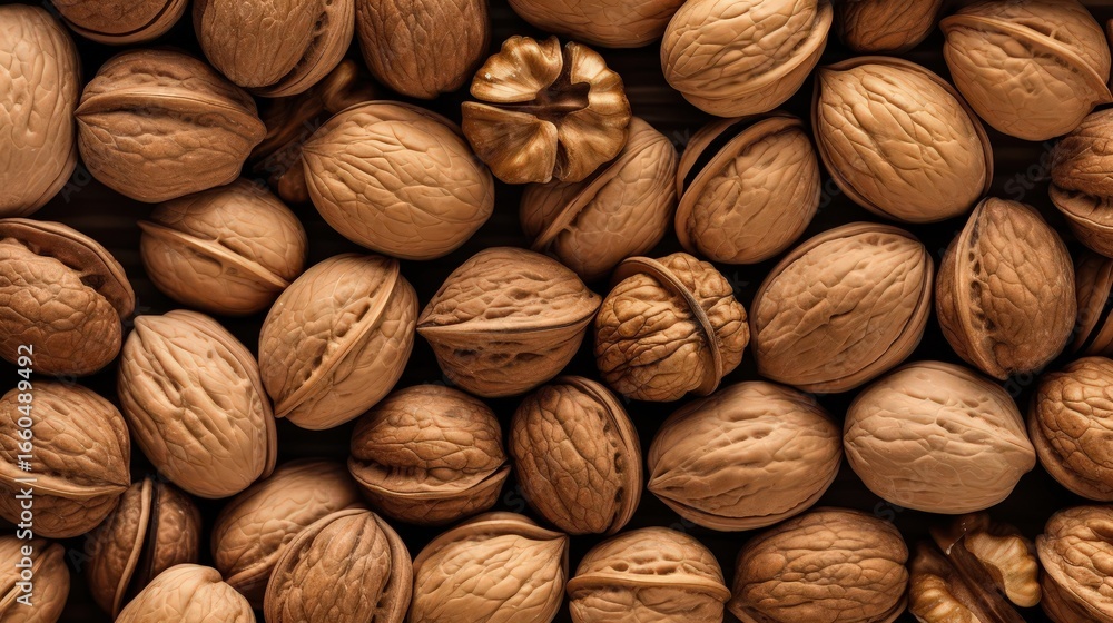 Background covered with walnuts. Background covered with walnuts.