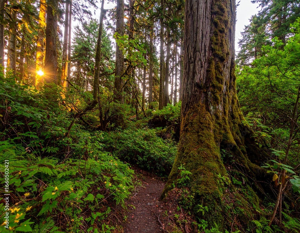 Obraz premium path in the forest, Beauty of forest , greenish forest 