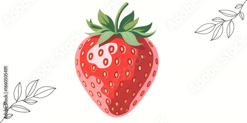 A strawberry generated by AI