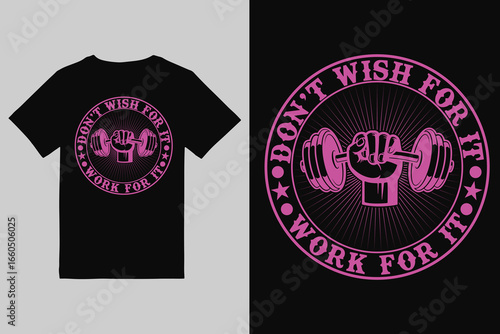 Fitness T shirt Design  Vintage gym fitness t shirt design