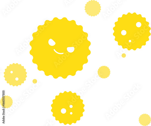 Flower Pollen allergy spread icon.
