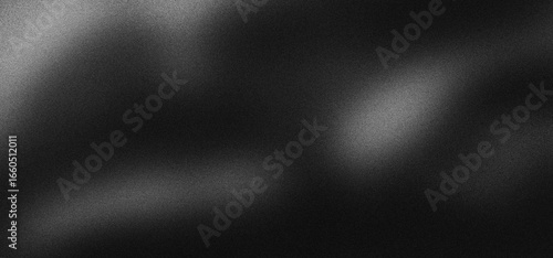 Black white grainy background, monochrome gray noisy texture dark grunge banner, header poster cover backdrop design
