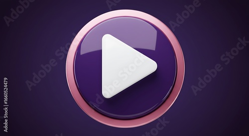 Free Download Glossy oval play button icon  - GFXLoad
