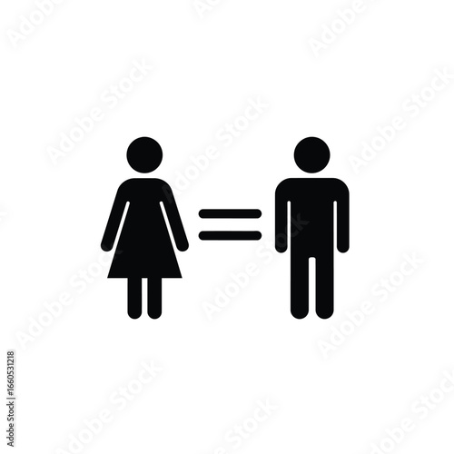 Female male equality sign symbol