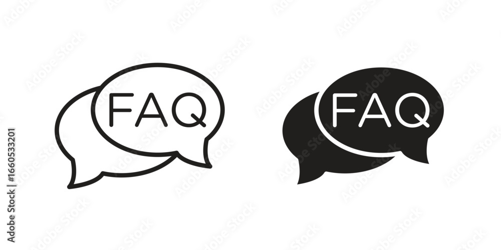 Obraz premium FAQs icon
