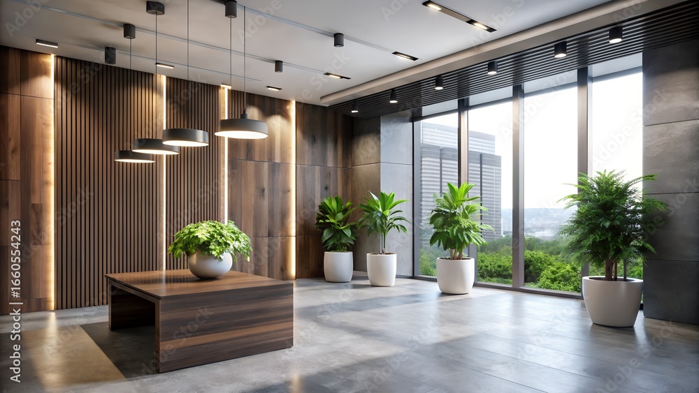 Fototapeta premium modern living room with a view