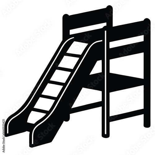Children Bunk Bed With Slide And Bright Colors