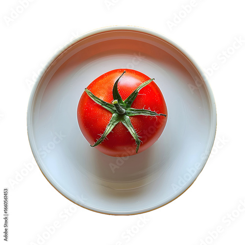 Fresh red tomatoes on plate and in bowl isolated on white background healthy organic food ingredient