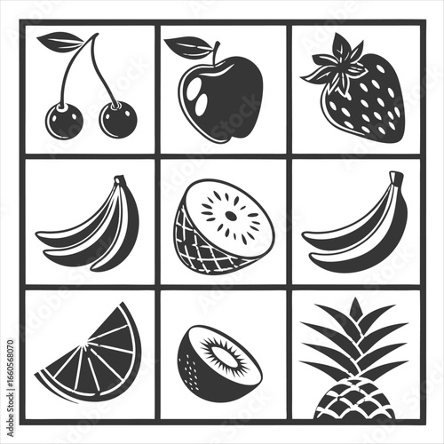 Vibrant and fresh fruit assortment design