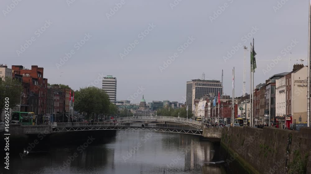 Dublin City View Looking Down River Dublin City View Looking Down River
