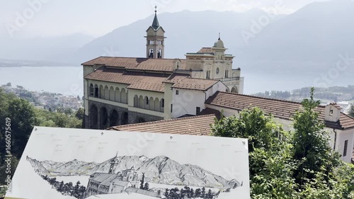 church in the mountains in Locarno in Switzerland