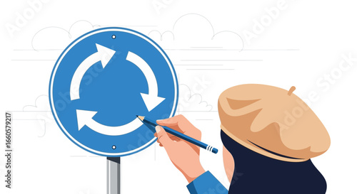 Conceptualization Of Roundabout Through The Artist’s Imagination And Skill
