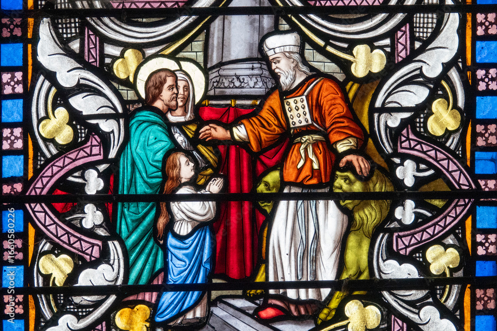 Fototapeta premium Presentation of Mary at the Temple