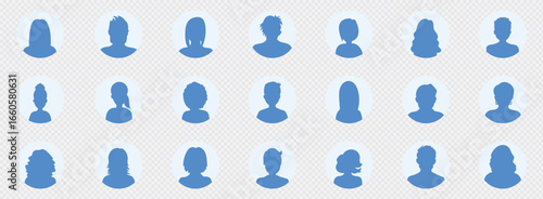 User avatar icon vector illustration. Login photo placeholder. Man, woman or genderless.