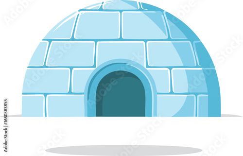 Igloo Icon – Snow House, Ice, Winter Symbol