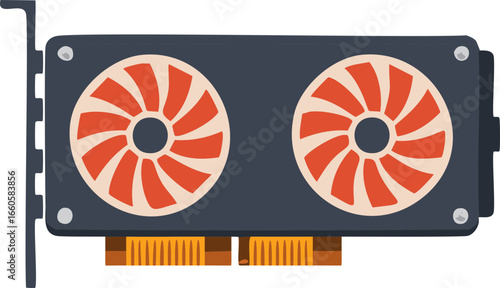 Graphics Card Icon – Computer, Gaming, GPU Symbol