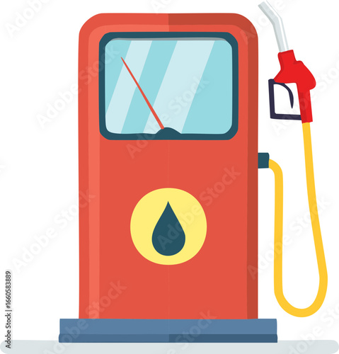 Gas Pump Icon – Fuel, Petrol, Energy Symbol