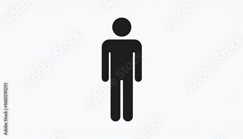 Simple stylized person graphic