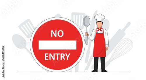 Forbidden Kitchen No Entry For Food Intolerance And Dietary Restriction