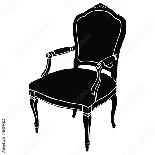 French Louis XVI Chair Upholstered Pastel Fabric