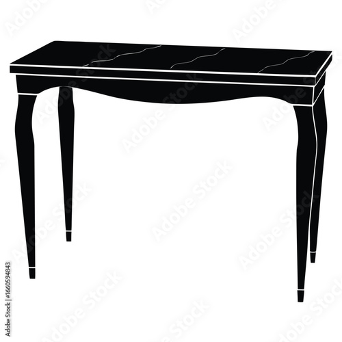 Luxury Marble Console Table Slim Gold Legs Modern Design