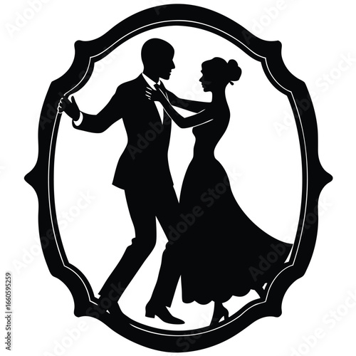 Vintage Romance Sepia Toned Romantic Illustration