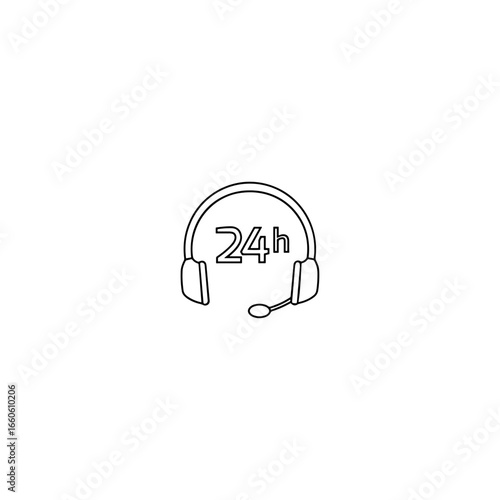 Support icon flat vector design.