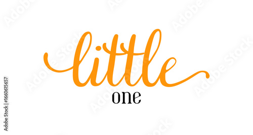 Card template with a multi-colored inscription. Vector illustration for gender reveal party