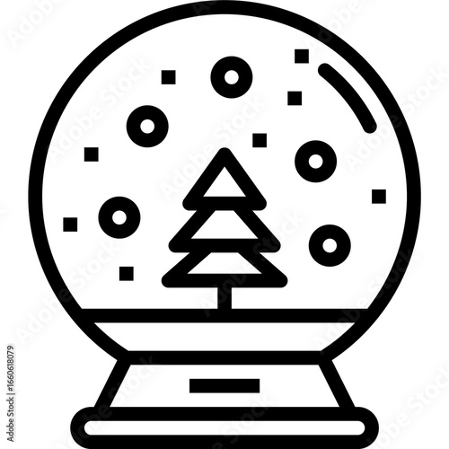 Christmas IFestive Christmas Tree Icon Set. Holiday Symbol, Winter Celebration, Decoration. Flat Vector Design icon