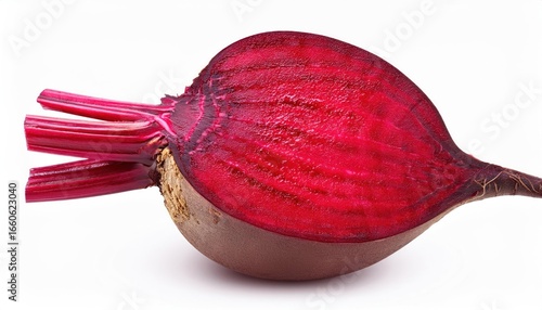 Beetroot Isolated on White Background Full Depth of Field