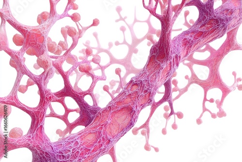 Marfan syndrome connective tissue disorder visualization genetic disease illustration clean white background