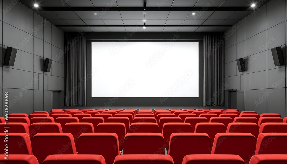 Fototapeta premium Empty movie theater interior
