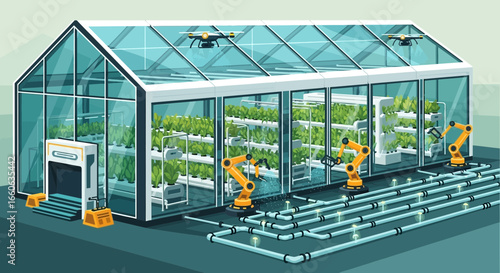 Automated Greenhouse Revolutionizes Agriculture with Robotics and Drones