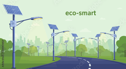 Solar Powered Streetlights Illuminating A Sustainable Urban Environment