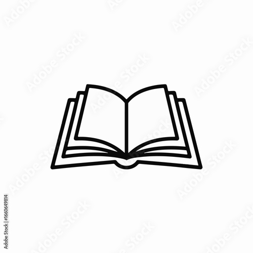 Open book with blank pages ready for your story, perfect for education, reading, writing, and knowledge concepts, vector style