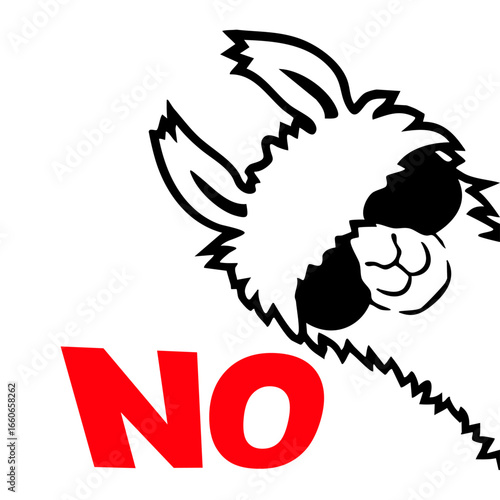 No Llama Sunglasses Cool Drama Probllama Funny Alpaca