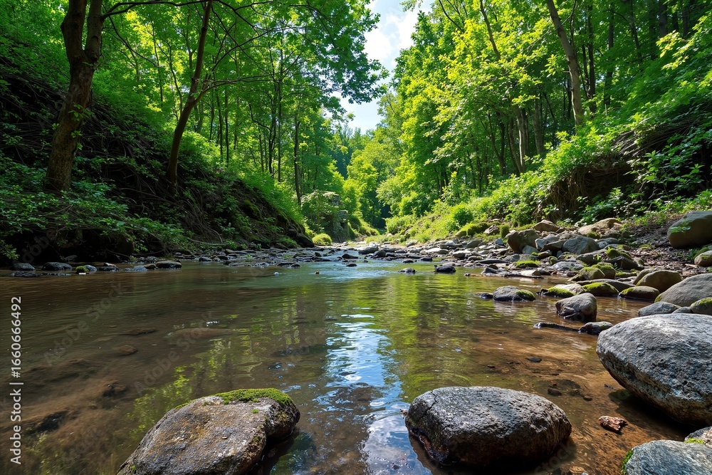 Obraz premium Crystal Stream Passage