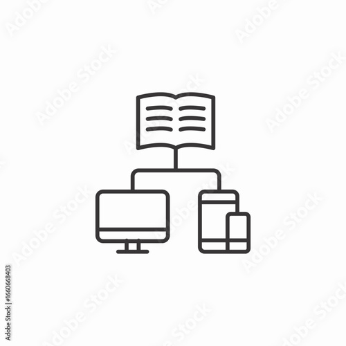 learn devices icon sign vector