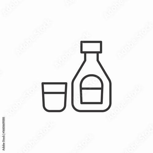oil vinegar icon sign vector