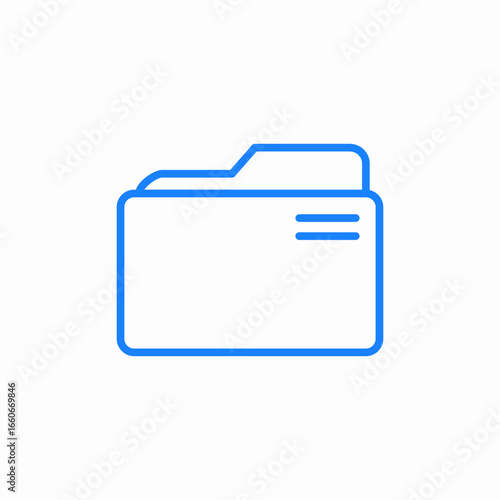 simple folder icon sign vector