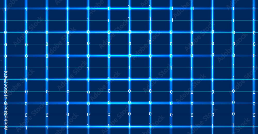 Blue Digital Grid Background with Futuristic Dot Matrix Technology Pattern Blue Digital Grid Background with Futuristic Dot Matrix Technology Pattern