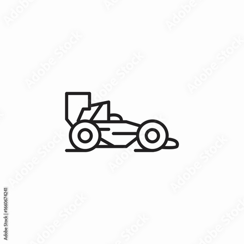 racecar speed track icon sign vector