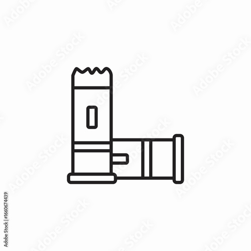 shotgun shell ammunition icon sign vector