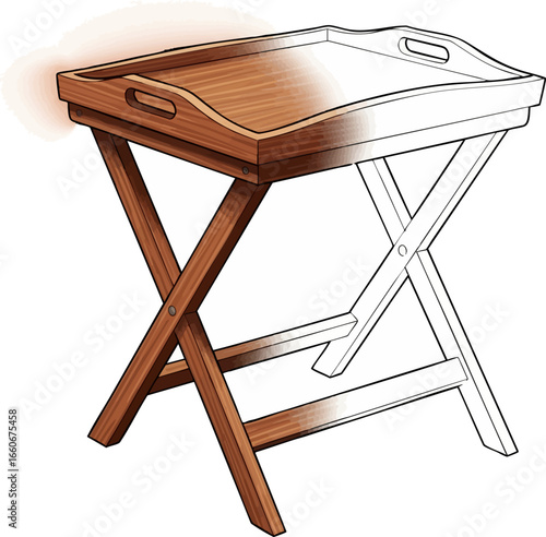 The Convenient Surface A TV Tray Sketch