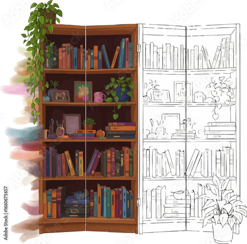 Defining Space A Room Divider Bookcase